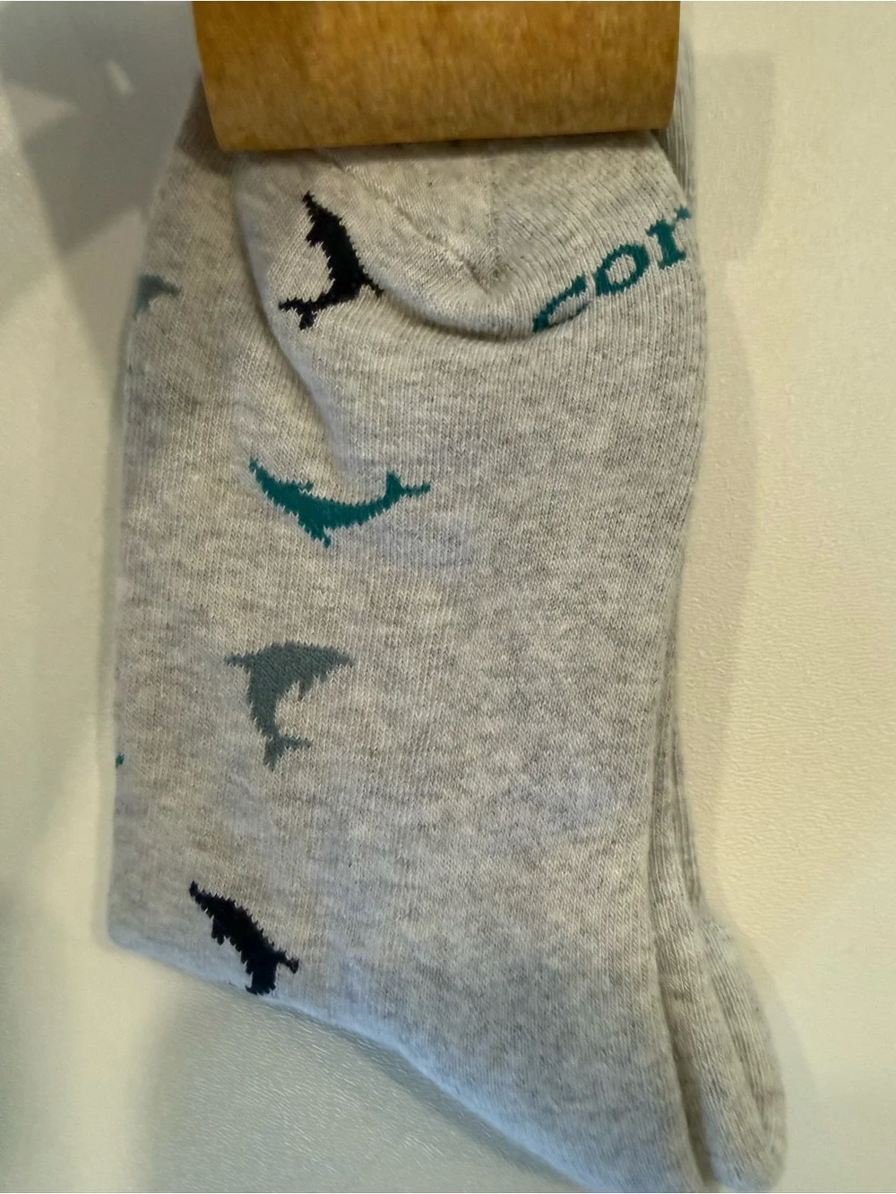 NWT Conscious Step Dolphin Socks Sustainable Fair Trade Gray Womens Size 5-9